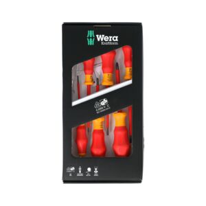 Wera 7-Piece Kraftform Comfort Ergonomic Insulated Screwdriver Set Multicolor Wera 7-Piece Kraftform Comfort Ergonomic Insulated Screwdriver Set Multicolor